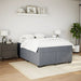 Pat box spring cu saltea, gri închis, 160x200 cm, catifea - WALTI WALTI