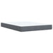 Pat box spring cu saltea, gri închis, 160x200 cm, catifea - WALTI WALTI