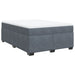Pat box spring cu saltea, gri închis, 160x200 cm, catifea - WALTI WALTI