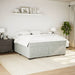 Pat box spring cu saltea, gri deschis, 180x200 cm, catifea - WALTI WALTI