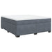 Pat box spring cu saltea, gri închis, 180x200 cm, catifea - WALTI WALTI