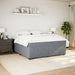Pat box spring cu saltea, gri închis, 180x200 cm, catifea - WALTI WALTI