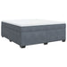 Pat box spring cu saltea, gri închis, 180x200 cm, catifea - WALTI WALTI