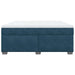 Pat box spring cu saltea, albastru închis, 180x200 cm, catifea - WALTI WALTI
