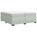 Pat box spring cu saltea, gri deschis, 200x200 cm, catifea - WALTI WALTI