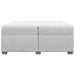 Pat box spring cu saltea, gri deschis, 200x200 cm, catifea - WALTI WALTI