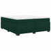 Pat box spring cu saltea, verde închis, 200x200 cm, catifea - WALTI WALTI