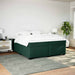 Pat box spring cu saltea, verde închis, 200x200 cm, catifea - WALTI WALTI