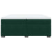 Pat box spring cu saltea, verde închis, 200x200 cm, catifea - WALTI WALTI