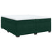 Pat box spring cu saltea, verde închis, 200x200 cm, catifea - WALTI WALTI