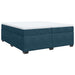 Pat box spring cu saltea, albastru închis, 200x200 cm, catifea - WALTI WALTI