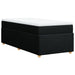 Pat box spring cu saltea, negru, 80x200 cm, textil - WALTI WALTI