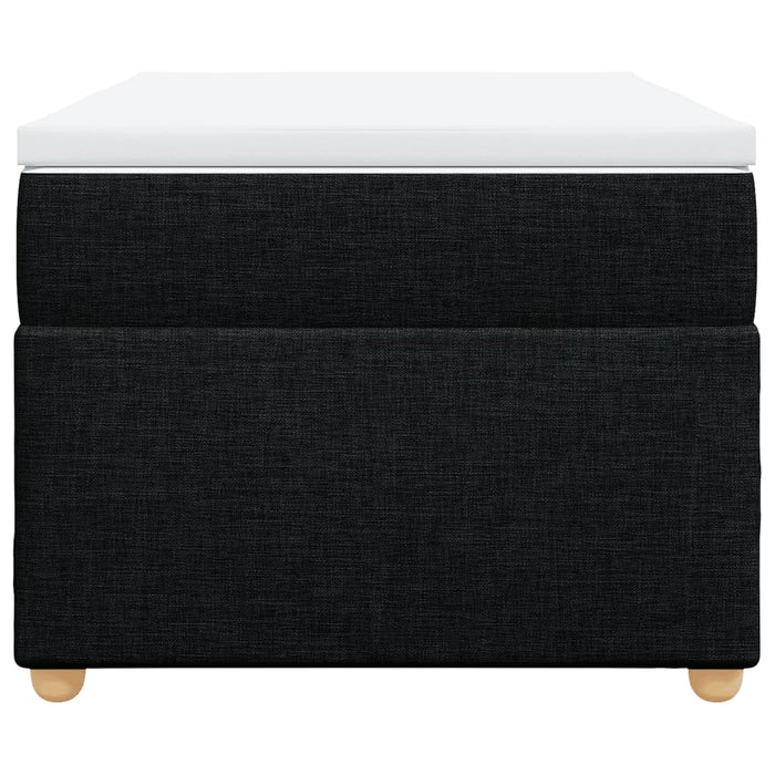 Pat box spring cu saltea, negru, 80x200 cm, textil - WALTI WALTI