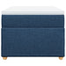 Pat box spring cu saltea, albastru, 80x200 cm, textil - WALTI WALTI