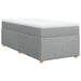 Pat box spring cu saltea, gri deschis, 90x190 cm, textil - WALTI WALTI