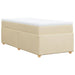 Pat box spring cu saltea, crem, 90x190 cm, textil - WALTI WALTI