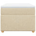 Pat box spring cu saltea, crem, 90x190 cm, textil - WALTI WALTI