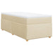 Pat box spring cu saltea, crem, 90x190 cm, textil - WALTI WALTI
