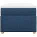 Pat box spring cu saltea, albastru, 90x190 cm, textil - WALTI WALTI