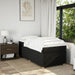 Pat box spring cu saltea, negru, 90x200 cm, textil - WALTI WALTI