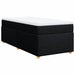 Pat box spring cu saltea, negru, 90x200 cm, textil - WALTI WALTI