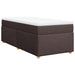 Pat box spring cu saltea, maro închis, 90x200 cm, textil - WALTI WALTI