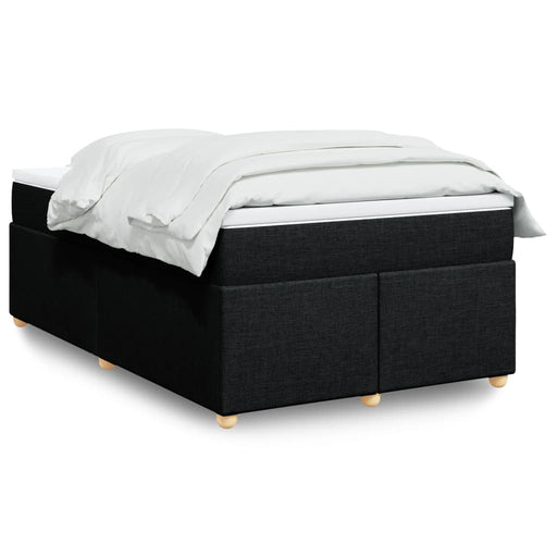 Pat box spring cu saltea, negru, 120x190 cm, catifea - WALTI WALTI