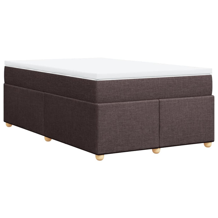 Pat box spring cu saltea, maro închis, 120x190 cm, textil - WALTI WALTI
