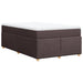 Pat box spring cu saltea, maro închis, 120x190 cm, textil - WALTI WALTI