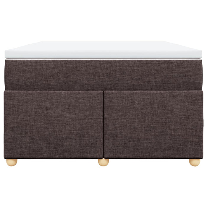 Pat box spring cu saltea, maro închis, 120x190 cm, textil - WALTI WALTI