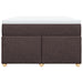 Pat box spring cu saltea, maro închis, 120x190 cm, textil - WALTI WALTI
