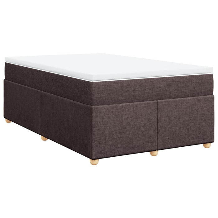 Pat box spring cu saltea, maro închis, 120x190 cm, textil - WALTI WALTI