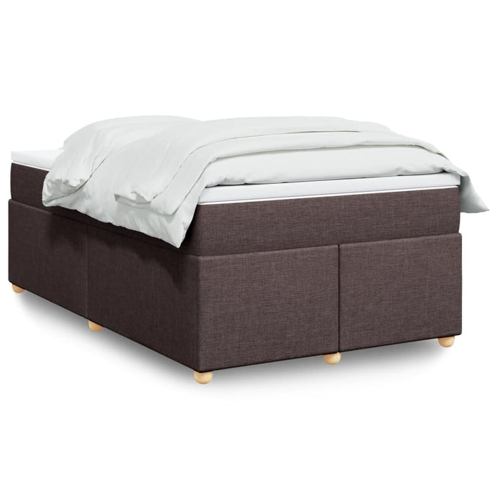 Pat box spring cu saltea, maro închis, 120x190 cm, textil - WALTI WALTI