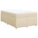 Pat box spring cu saltea, crem, 120x200 cm, textil - WALTI WALTI