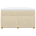 Pat box spring cu saltea, crem, 120x200 cm, textil - WALTI WALTI