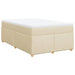 Pat box spring cu saltea, crem, 120x200 cm, textil - WALTI WALTI