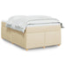 Pat box spring cu saltea, crem, 120x200 cm, textil - WALTI WALTI