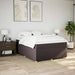 Pat box spring cu saltea, maro închis, 140x200 cm, textil - WALTI WALTI