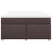Pat box spring cu saltea, maro închis, 140x200 cm, textil - WALTI WALTI