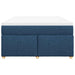 Pat box spring cu saltea, albastru, 140x200 cm, textil - WALTI WALTI