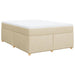 Pat continental cu saltea, crem, 140x200 cm, material textil - WALTI WALTI
