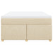 Pat continental cu saltea, crem, 140x200 cm, material textil - WALTI WALTI