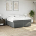 Pat box spring cu saltea, gri închis, 200x200 cm, textil - WALTI WALTI