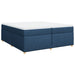 Pat box spring cu saltea, albastru, 200x200 cm, textil - WALTI WALTI