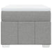 Pat continental cu saltea, gri deschis, 80x200 cm, textil - WALTI WALTI