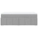 Pat continental cu saltea, gri deschis, 80x200 cm, textil - WALTI WALTI