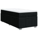 Pat box spring cu saltea, negru, 80x200 cm, textil - WALTI WALTI