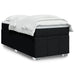 Pat box spring cu saltea, negru, 80x200 cm, textil - WALTI WALTI