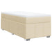 Pat box spring cu saltea, crem, 80x200 cm, textil - WALTI WALTI