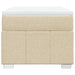Pat box spring cu saltea, crem, 80x200 cm, textil - WALTI WALTI